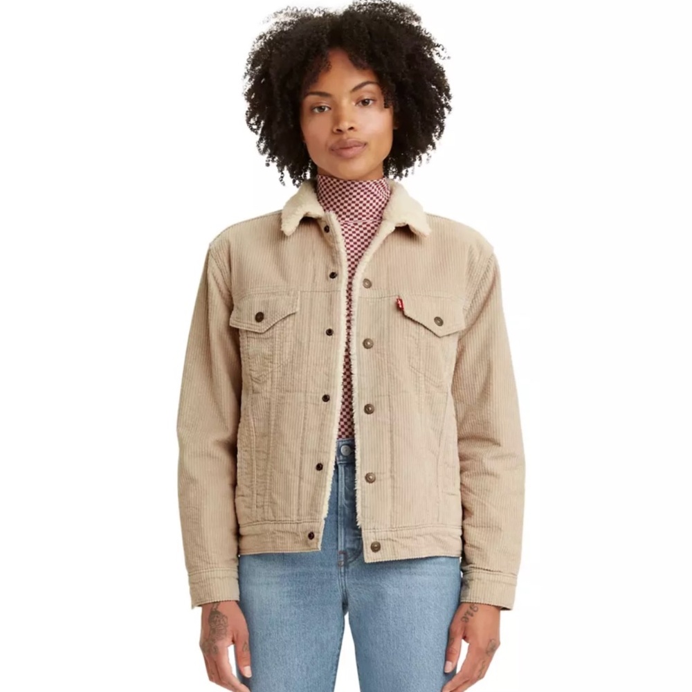 Levi's Ex-Boyfriend Corduroy Sherpa Trucker Jacket